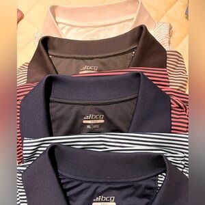 BCG Polo Shirt Collection - Red, pink, blue, gray.